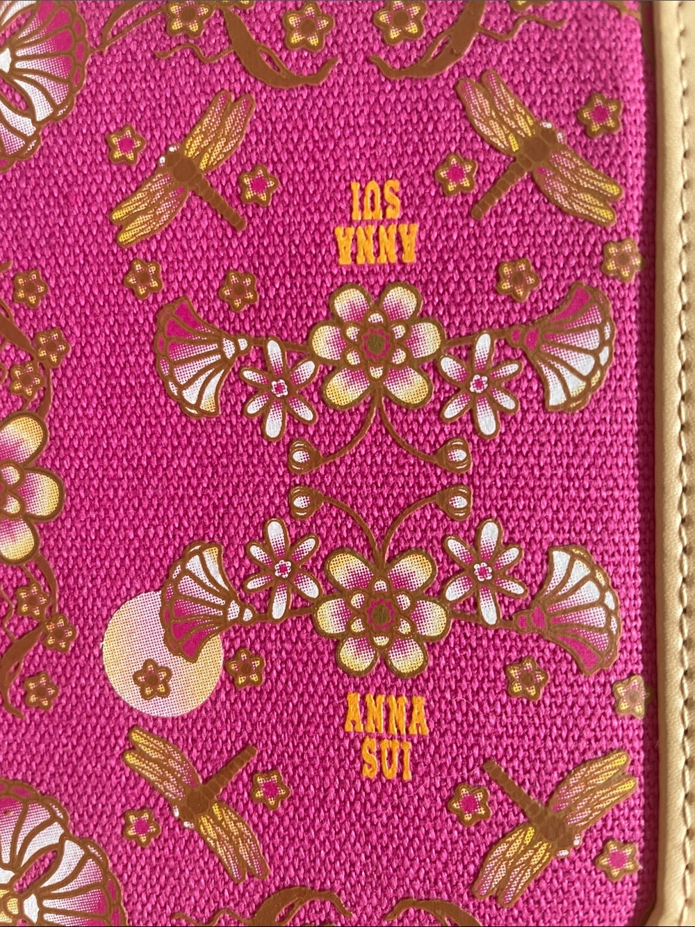 🌸✨ ANNA SUI Dragonfly Floral Wallet on Chain NWOT - Picture 6 of 7